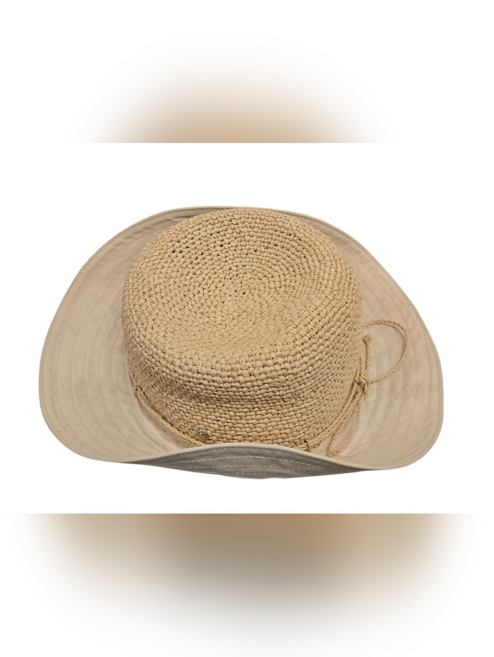 Helen Kaminski '8 Bria' Raffia & Cotton Sun Hat